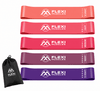 Flexi Muscles resistance bands set of 5 loop bands from extra light to extra heavy with carry bag