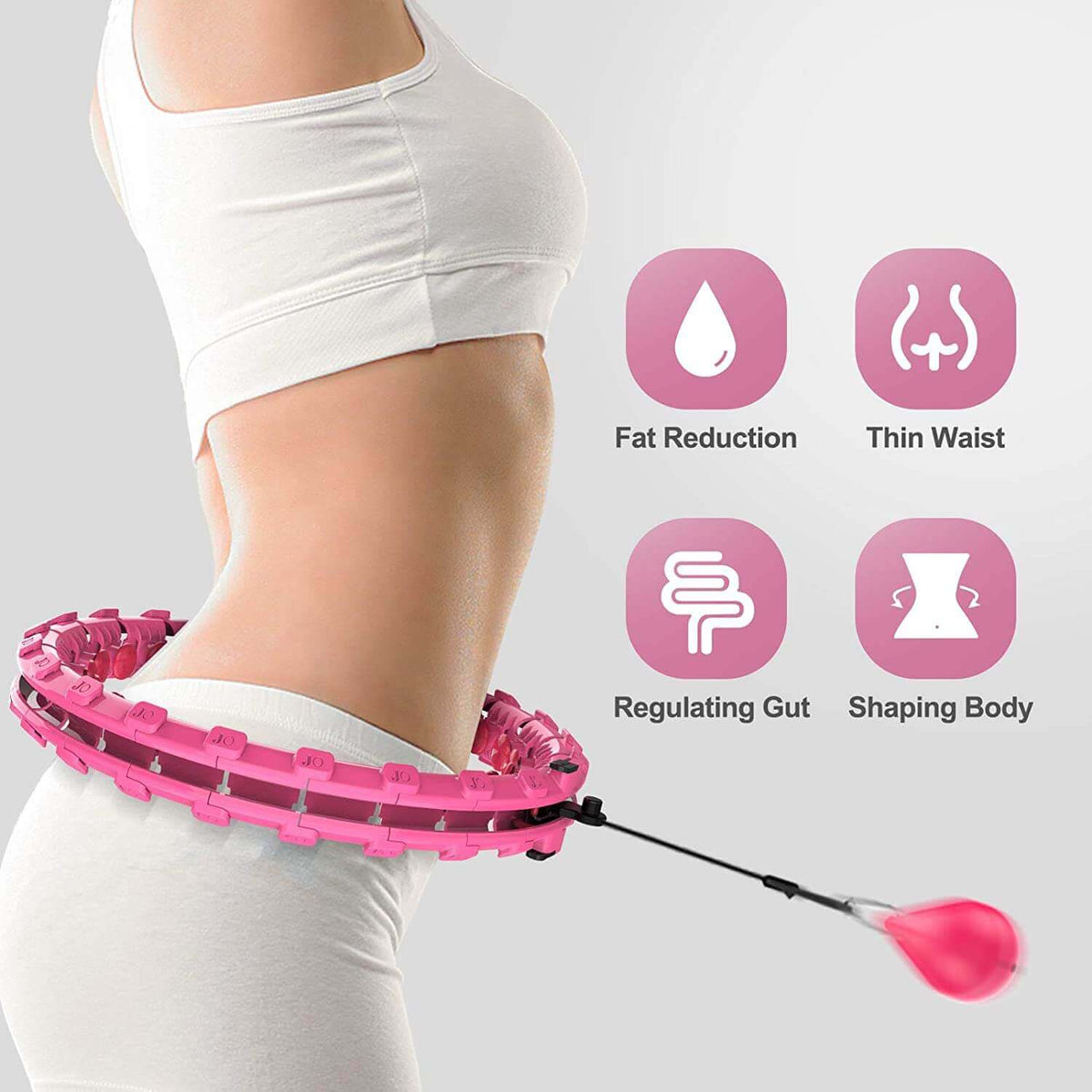 Flexi Muscles Weighted Hula Hoop for Abdomen Fitness and Waist Tonin