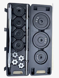 Adjustable Barbell Cast Iron Dumbbells Set for Home & Gym