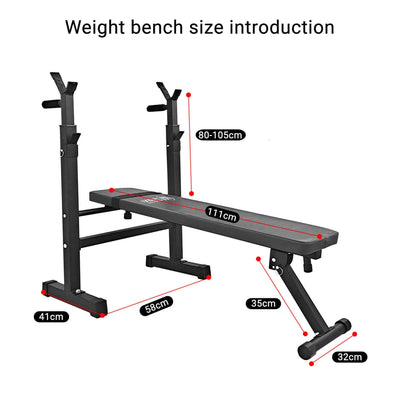 Weight Lifting Bench with Squat Rack