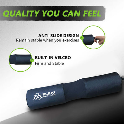 Barbell Pad for Squats with Built-in straps