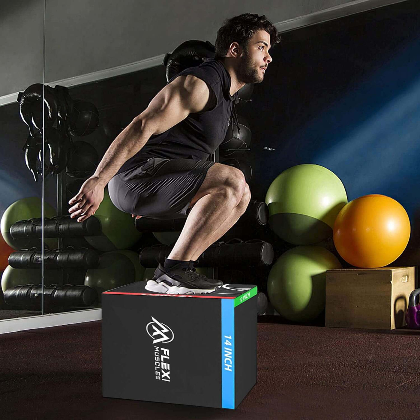 Flexi Muscles - 3 in 1 Soft Plyometric Jump Box for Jump Training
