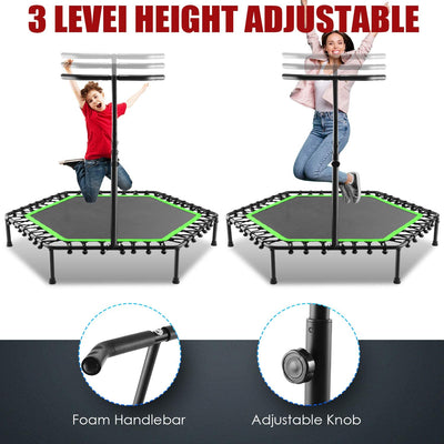 Flexi Muscles - Rebounder Fitness Trampoline with Handle Bar