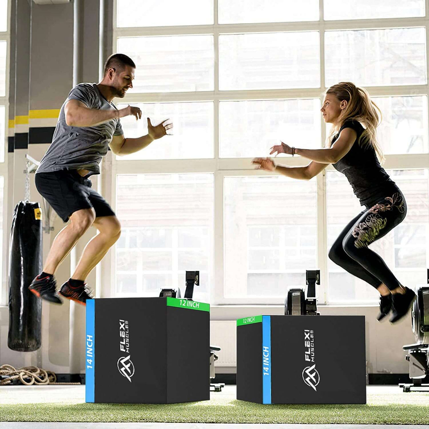 Flexi Muscles - 3 in 1 Soft Plyometric Jump Box for Jump Training