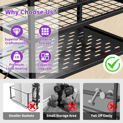 Flexi Muscles - Multi-Purpose Home Gym Equipment Storage Rac