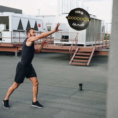Leather Medicine Ball for Full Body Workout.