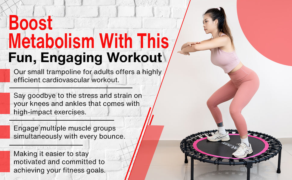 Flexi Muscles – Rebounder Fitness Trampoline with Handle