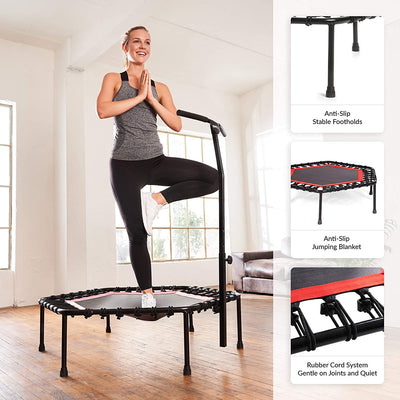 Flexi Muscles - Rebounder Fitness Trampoline with Handle Bar