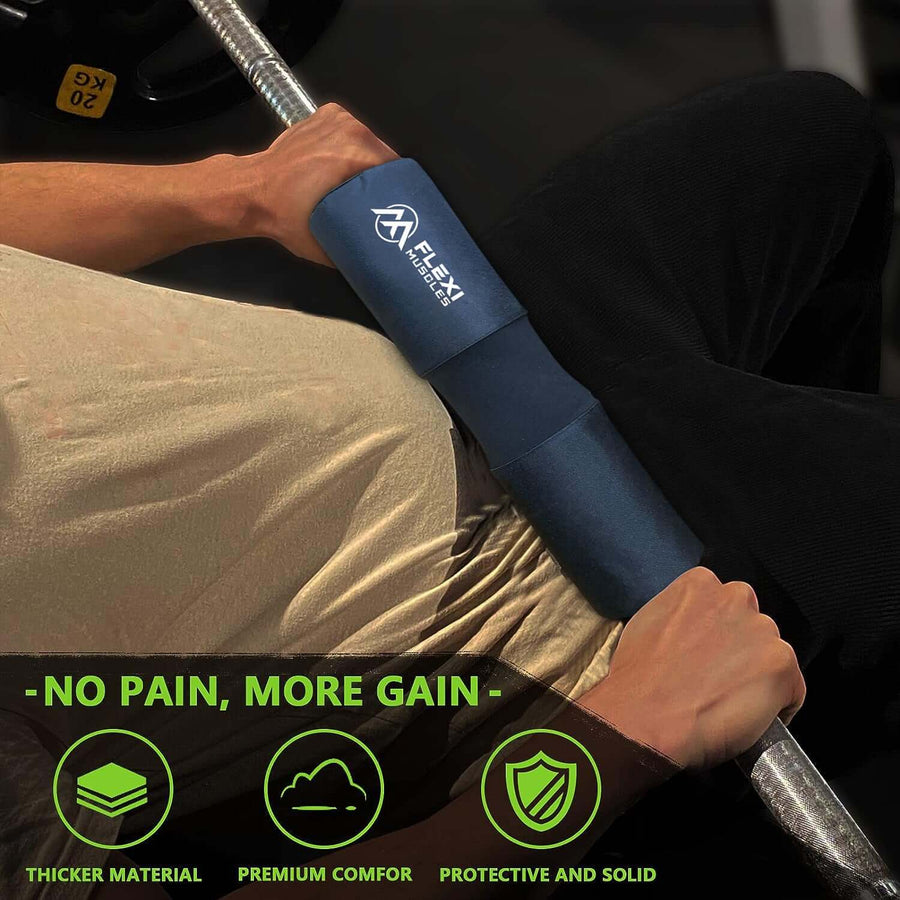 High-Density Barbell Pad & Reinforced Straps
