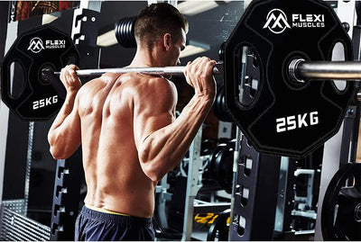 Rubber Coated  Olympic Barbell Plates for Weight Lifting