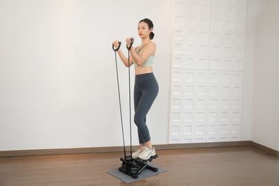 Flexi Muscles - Exercise Stepper with Resistance Bands