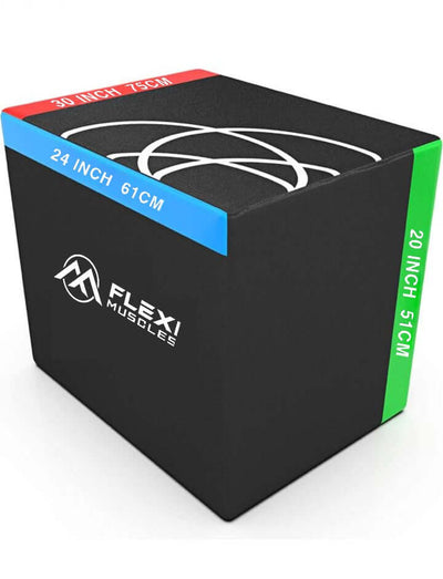 Flexi Muscles - 3 in 1 Plyo Box for Jumping, Conditioning, and Strength Training