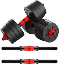 Adjustable Dumbbell and Barbell Weights Set for Gym