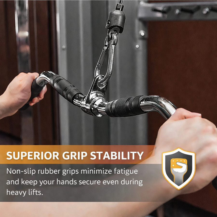 Textured Rubber Grips For Balanced Power