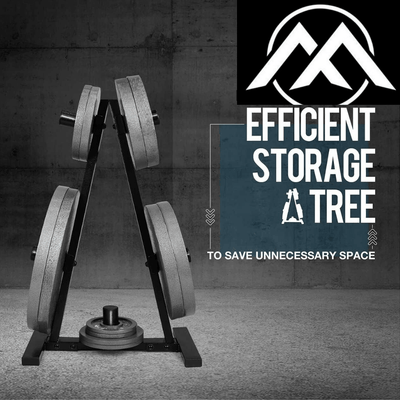 Olympic Barbell Weight Plates Rack.