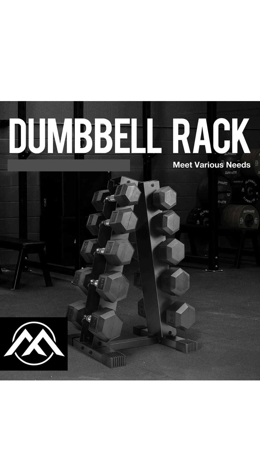 Flexi Muscles - A-Frame Weight Storage Rack for Dumbbells
