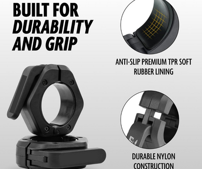 Flexi Muscles - Barbell Clips: Secure Your Weights, Elevate Your Workouts!