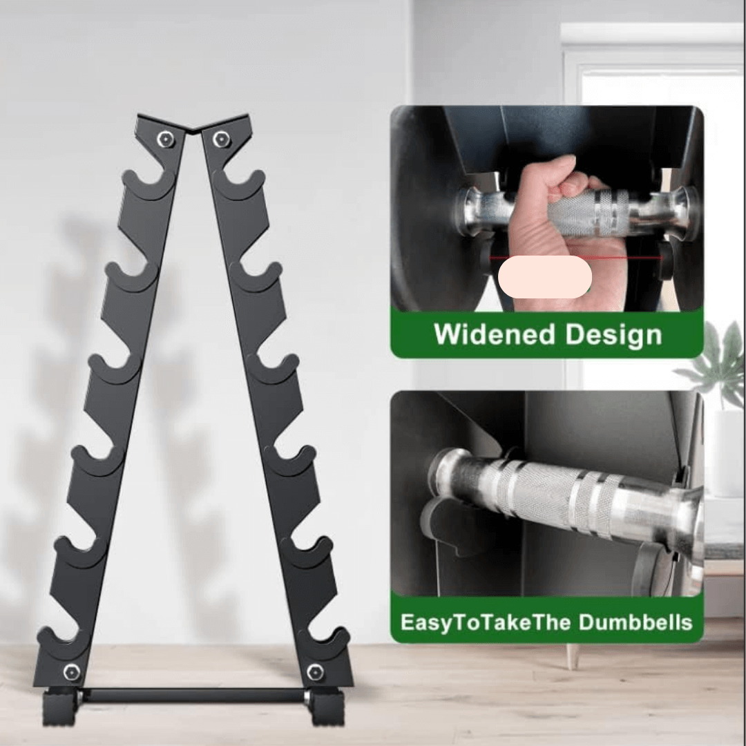 Flexi Muscles - A-Frame Weight Storage Rack for Dumbbells