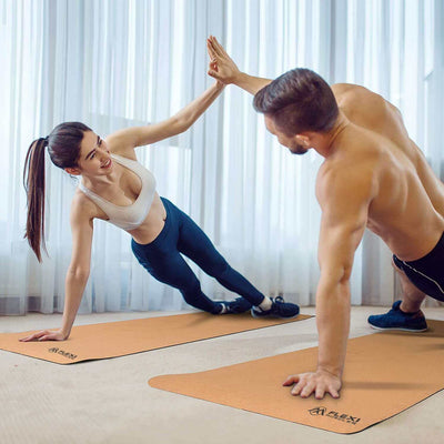 Flexi Muscles - Cork Yoga Mat 6mm Thick - Flexi Muscles 