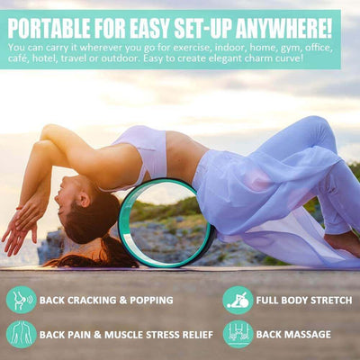 Yoga Wheel for Back Pain Relief (Set of 3)