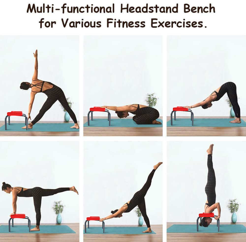 Flexi Muscles - Yoga Headstand Bench. Yoga Inversion Stool.