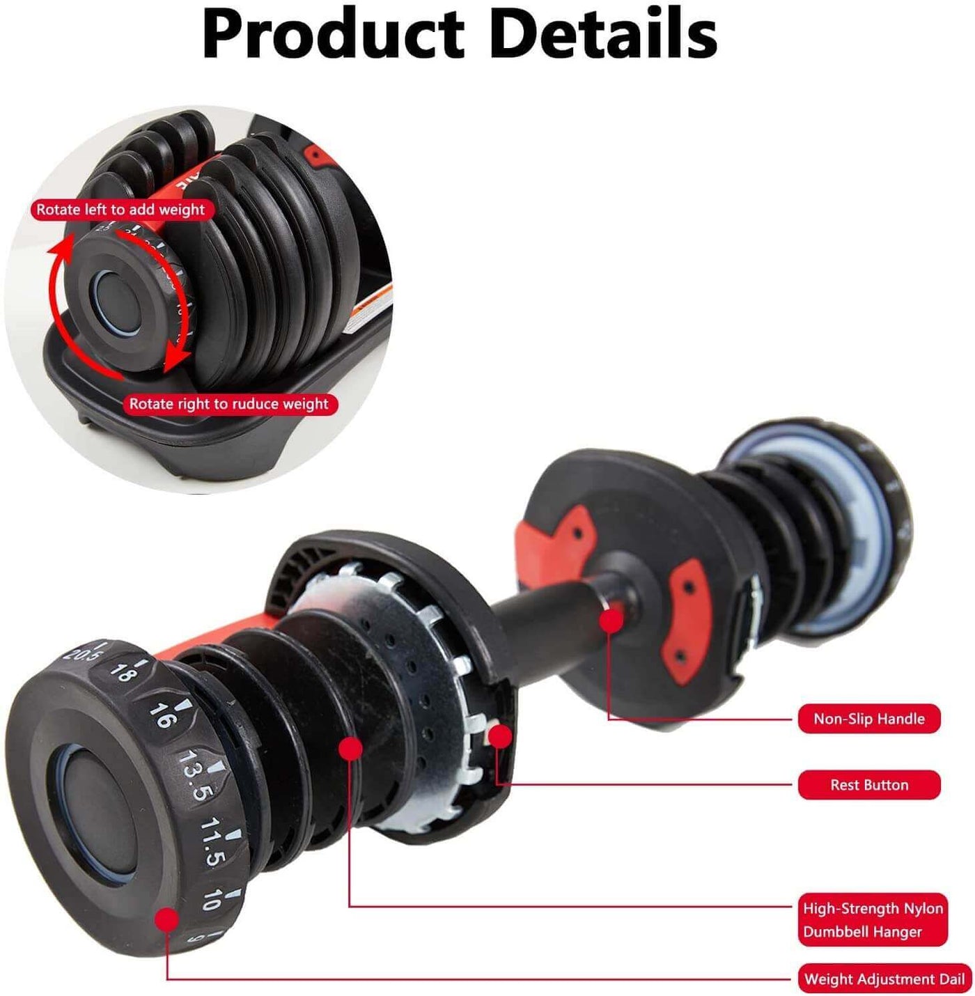 Single Weight Flexi Muscles – Adjustable Single Weight Dumbbell.