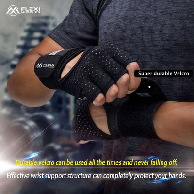 Flexi Muscles – Workout Gloves for Men and Women (Size Medium)