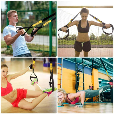 Flexi Muscles Suspension Trainer System - Lightweight & Portable, Ideal for Full Body Workouts, All Levels & All Fitness Goals. - Flexi Muscles 