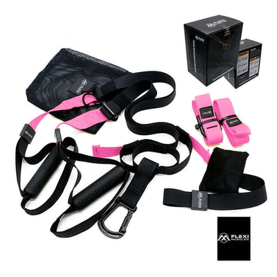 Flexi Muscles Suspension Trainer System - Lightweight & Portable, Ideal for Full Body Workouts, All Levels & All Fitness Goals. - Flexi Muscles 